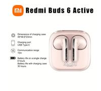 TEMU Xiaomi Buds 6 Active - Auriculares intrauditivos - USB Tipo C - //Azul/Rosa/Versión - 30H de larga duración de batería - 36g