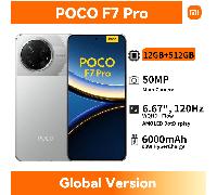 TEMU Xiaomi Poco F7 Pro 5G 12 GB + 512 GB Full HD AMOLED 2K 120 Hz Cámara 50 MP OIS Batería 6000 mAh IP68 Negro/Azul Plata 12 + 512 GB Cargador no incluido [:24117RK2CG]