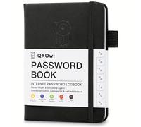 TEMU XPLNBO A6 Libreta de contraseñas de tapas - Pestañas alfabéticas, organizador de direcciones y contraseñas de Internet de tamaño de bolsillo para mayores