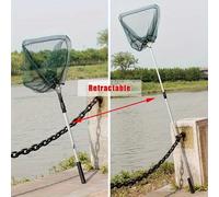 TEMU ¡ y duradero, puede soportar 150 kg! Esta red de pesca telescópica de acero inoxidable una ajustable plegable, lo que la para la pesca en agua como en agua . Es y portátil.