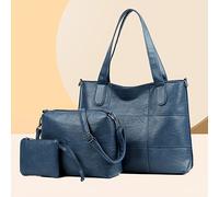 TEMU y elegante conjunto de bolso de de para mujer - Bolso tote de gran capacidad + Bolso cruzado + Pequeño billetero - Colección de bolsos de de cuero elegantes y sofisticados