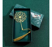 TEMU y exquisito marcapáginas de metal con diseño de hojas de plantas, regalo literario para del año. Set de regalo para las fiestas para profesores y .