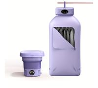 TEMU y Secado Combo: Lavadora Mini Portátil Plegable con Secador Compacto, 5 Ropa a la Vez, Rápido y Fácil de Usar, Adecuado para Hogar, Dormitorios, Viajes de Negocios, , etc.
