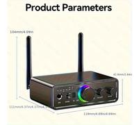 TEMU y transmisor de audio inalámbrico 5.3 actualizado para estéreo doméstico, TV, adaptador de audio inalámbrico de , compatible con USB, RCA, AUX 3,5 mm, DAC, coaxial, entrada/ óptica.