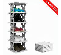 TEMU Zapatero y Plegable | Estantería Vertical para Calzado | Armario Organizador de Zapatos con Estantes Ajustables y Modulares