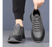 TEMU Zapatillas Casuales de Cuero para Hombre - Diseño de en y , de Goma Gruesa, Estilo con Cordones, Cómodas para , Moda | de Goma Duradera