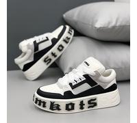 TEMU Zapatillas casuales de hombre con decoración de , de corte , con cordones, antideslizantes, transpirables, para patinar en todas .