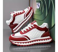 TEMU Zapatillas Casuales de y Cómoda Colección BH C116 para Hombre - Diseño Elegante en Verde y , Parte Transpirable de PU, Duradera de PVC, Zapatos de Caña con Cordones para casual