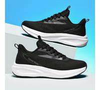 TEMU Zapatillas Casuales Ligeros y Transpirables para Hombre 2025 - Corte con Cordones para Senderismo, Entrenamiento y Carrera, Diseños de Cuadros/Cuadrícula/Liso, Comodidad Todo , Parte y en Tela