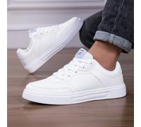 TEMU Zapatillas Casuales para Hombre con de EVA Blanca - Malla Transpirable y Parte de PU, Diseño con Cordones para Comodidad Todo el Año, Ropa Versátil, Para Correr y Uso Diario