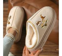TEMU Zapatillas de Casa Bros. DC Harry Potter para Mujer, Zapatillas Unisex Suaves y Cómodas para Otoño/Invierno, Ideales para Halloween, Navidad, Regalos de o Año , Diseño de Pareja
