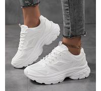 TEMU Zapatillas de deporte de malla , con cordones transpirables, estilo , ideales correr y caminar de .