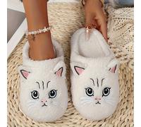 TEMU Zapatillas de mujer con blanda y diseño de gato adorable - Cómodas, antideslizantes y silenciosas - Adecuadas para diversas ocasiones, lo que la convierte en una opción de regalo
