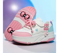 TEMU Zapatillas de Patinaje Cuádruple/ Cara - Patines con TPR y Cierre de Gancho y Bucle | Deportes al de Corte Adecuados para Skateboarding y Patinaje