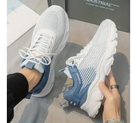 TEMU Zapatillas de running casual de malla transpirable y para hombre.