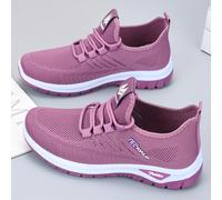 TEMU Zapatillas Deportivas Casuales para Mujer de Malla con Diseño Lateral y Capa, Ideales para Correr, Caminar o Uso Diario en Temporada