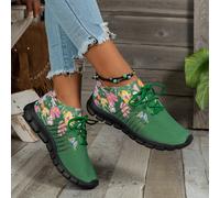 TEMU Zapatillas Deportivas con Cordones para , Ligeras, Casuales, sin Cordones, con Estampado Floral 3D Transpirable, para Escalada al , Zapatillas Deportivas para Mujer, Zapatillas