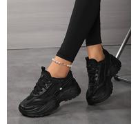 TEMU Zapatillas Ligeras de Mujer con Cordones - Zapatos Bajos de Punta Redonda Superior de Malla y de , Zapatillas Transpirables para Uso Diario, Transiciones de Oficina y (No), Zapatos de Mujer