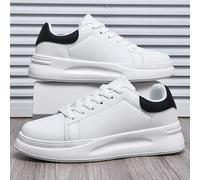 TEMU Zapatillas Negras Casuales para Hombre - Gruesa Cómoda, Bajos con Cordones, Calzado Atlético Multifuncional y a con EVA Duradera, Adecuadas para Viajar y Correr
