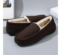 TEMU Zapatillas para hombre, zapatillas antideslizantes para interiores y exteriores para hombres, zapatillas de casa de felpa , zapatillas de casa de espuma viscoelástica, de goma, peludas