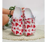 TEMU Zapatillas para Mujer con Estampado Floral, Cierre Ajustable, , Diseño de Amor, Zapatos EVA Cerrados para Enfermeras, Doctoras y Trabajadoras de , Mules EVA, Calzado Femenino