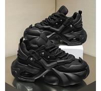 TEMU Zapatos Casuales de Plataforma de Color Crema para Hombre con Cordones, Absorción de Impactos, Antideslizantes, para Todas , para Caminar, Senderismo, Campus y