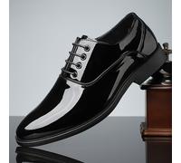 TEMU Zapatos de vestir de un solo color estilo preppy para hombres, zapatos casuales antideslizantes cómodos para actividades al aire libre para hombres