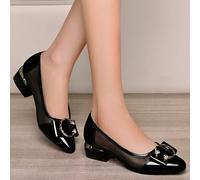 TEMU Zapatos Modelos y Otoño Nuevos Zapatos de Malla para Mujeres de Edad con Tacón Transpirables