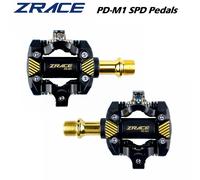 TEMU ZRACE PD-M1 SPD Pedales - Dorados, Pedales de Autobloqueo para Componentes de MTB, Ideales para Bicicletas de Carrera y Mountain Bike, 332g/11.7oz