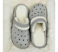 TEMU Zuecos de pareja con forro polar de invierno | Transpirables, absorben el , antideslizantes, de gruesa, zuecos de EVA de calidad con forro polar extraíble para comodidad en interiores/exteriores