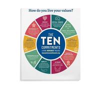 Ten Commitments Poster Humanist Principles for Ethical Living