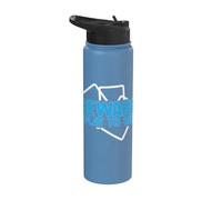 Ten cuidado que juego para ganar Trading Card Stainless Steel Insulated Water Bottle