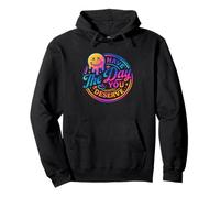 Ten el día Que mereces Rainbow Smile Sudadera con Capucha