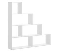 Ten Estantería de madera (Al x An x Pr: 145 x 145 x 29 cm, Número de baldas: 6 ud., Atornillado, Blanco)