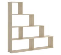 Ten Estantería de madera (Al x An x Pr: 145 x 145 x 29 cm, Número de baldas: 6 ud., Atornillado, Natural)
