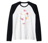 Ten fe en ti Mismo - Gráfico Floral Motivacional Camiseta Manga Raglan