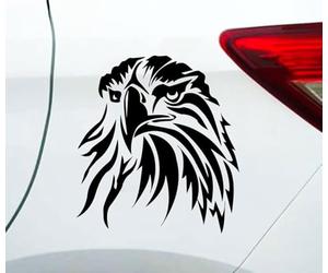 Ten Four Distributions Calcomanía de vinilo de la Fuerza Aérea del Ejército de Estados Unidos de Águila Calva Calcomanía de vinilo de alta calidad Negro para parachoques de coche, camión, camioneta, SUV, ventana, pared, barco, vasos, laptop o cualquier superficie lisa 5.5 x 5 pulgadas