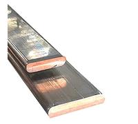 TEN-HIGH Cobre púrpura Barra de Cobre Galvanizado de la Placa del Metal de Gaza, Resistencia a la corrosión, Conducción de alta corriente,2,3,4,5,6,8,10mm Espesor, 1000 mm de longitud