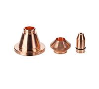 TEN-HIGH Kit de Boquilla Láser de Forma de Bala para Cabezal de Corte Láser de Fibra Precitec, tamaño de Boquilla Dia.10,6mm, Altura 22mm (Dos Capas, Calibre: 2mm)