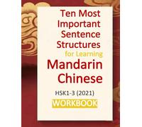 Ten Most Important Sentence Structures for learning Mandarin Chinese: Focus on practicing structures instead of memorizing countless vocabulary. ... and Workbooks at Elementary level (HSK1-3))