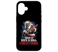 Ten un Amante de Rock & Roll Christmas Rock Santa Music Carcasa para iPhone 16