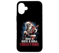 Ten un Amante de Rock & Roll Christmas Rock Santa Music Carcasa para iPhone 16 Plus