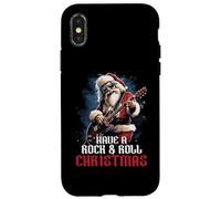 Ten un Amante de Rock & Roll Christmas Rock Santa Music Carcasa para iPhone X/XS