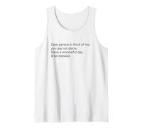 Ten un día Maravilloso y sé Bendecido (Declaración Positiva) Camiseta sin Mangas