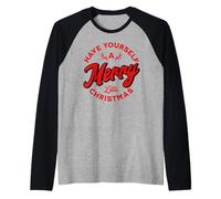 Ten un Disfraz de Feliz Navidad Camiseta Manga Raglan