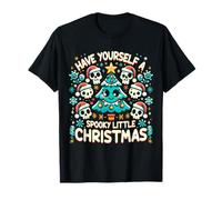 Ten un pequeño árbol de Navidad Aterrador, Linda Calavera Divertida Camiseta