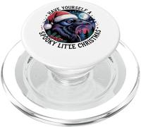 Ten un pequeño Cuervo navideño Espeluznante PopSockets PopGrip para MagSafe