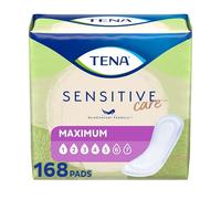 Tena Almohadillas para incontinencia para mujeres, pesadas, regulares, 168 unidades