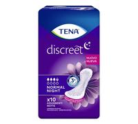 Tena discreet normal noche normal 10 uni - Protección nocturna máxima incontinencia leve