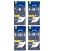 Tena for Men Level2 Guard for Men - Juego de 4 paquetes de 80 protectores de incontinencia súper absorbentes